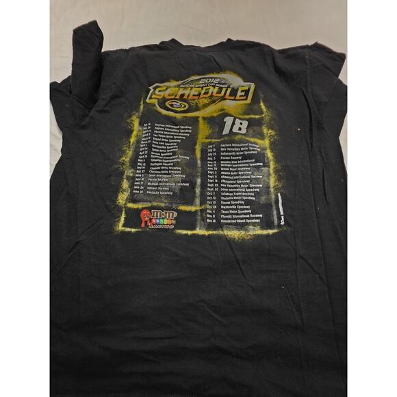 Kyle Busch #18 Chase Authentics 2012 Men's Size Xl Black Short Sleeve T-Shirt - Picture 4 of 5